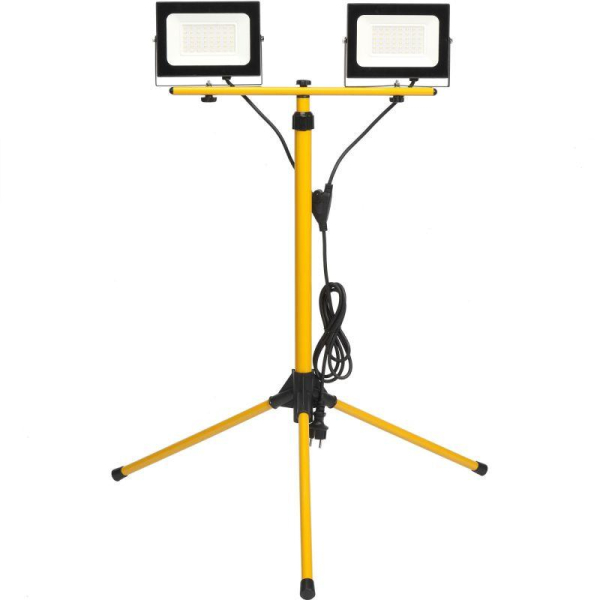 Прожектор светодиодный СДО 06-2x50Ш 6500К IP65 штатив черн. IEK LPDO606-2X050-65-K02