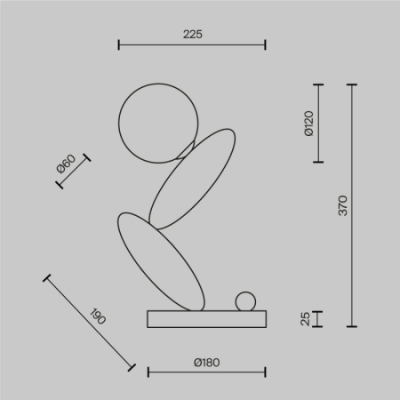 Настольная лампа Maytoni MOD482TL-L6C3K