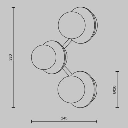 Бра Maytoni MOD331WL-L6BS3K