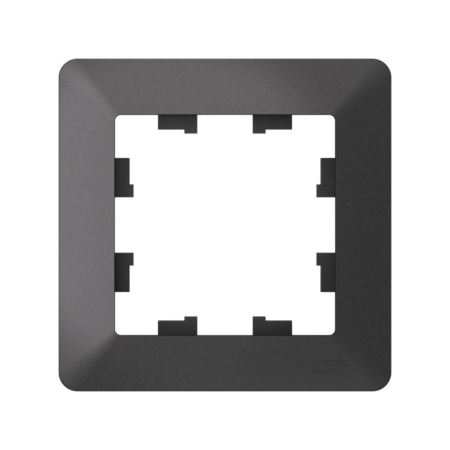 Рамка 1-м AtlasDesign Air базальт/дым. черн. SE ATN221401