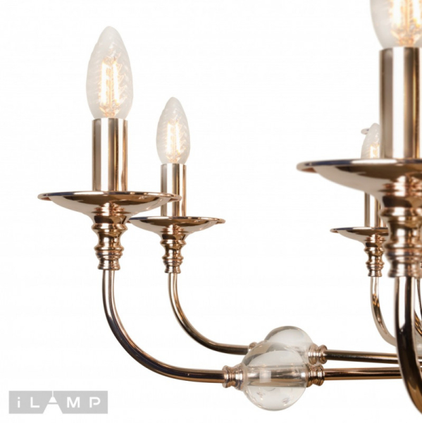 Подвесная люстра iLamp 1030-8+4GD