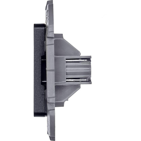 Розетка телефонная Inspiria RJ11 механизм антрацит IEK 673823