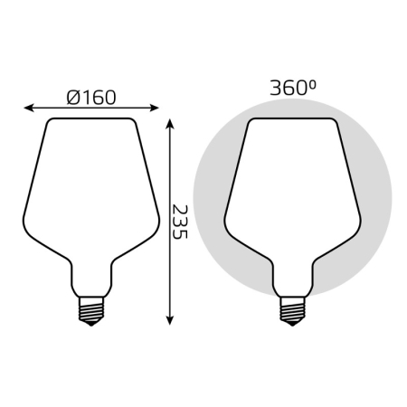 Светодиодная лампа Gauss 1016802209