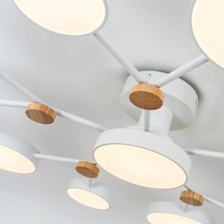 Люстра на штанге LED4U L3201-960 WT