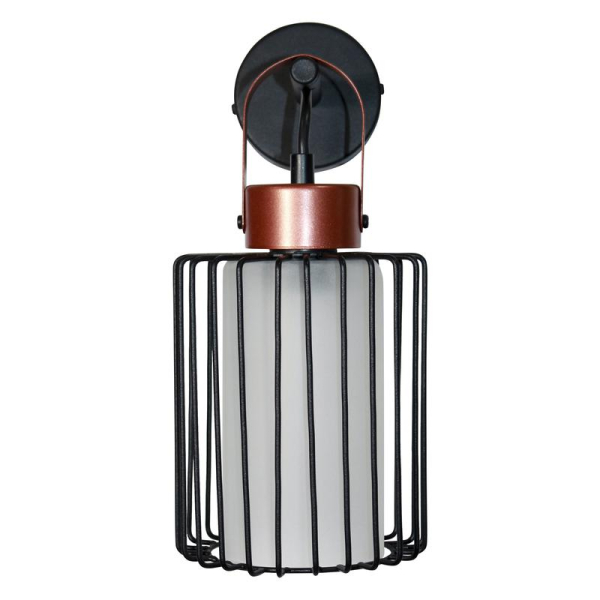 Светильник "Манго" 511 (плафон 9001) НББ 01-60-166 Е27 [ИМ] настен. черн.муар медь Элетех 1005405090