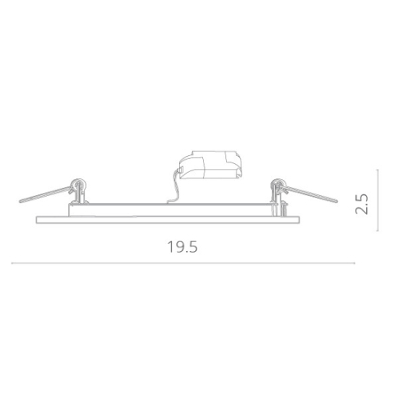 Встраиваемый светильник ARTE Lamp A7616PL-2WH