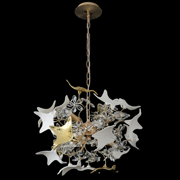 Crystal Lux Люстра Crystal Lux LETISIA SP9 GOLD