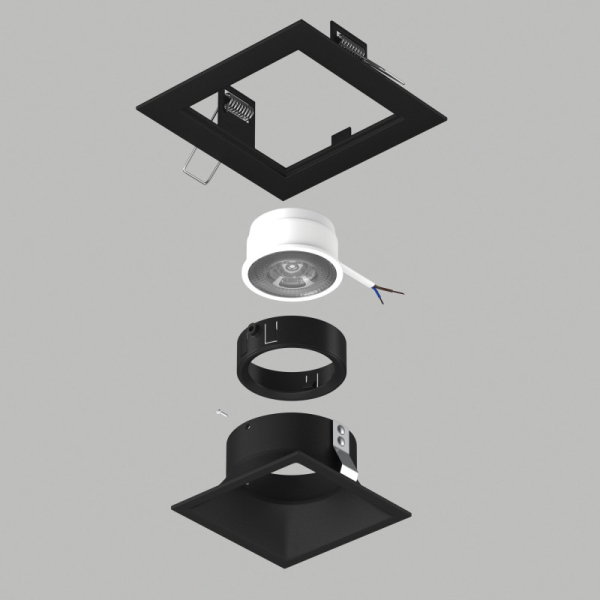 Встраиваемый светильник Lightstar D51707BMOD