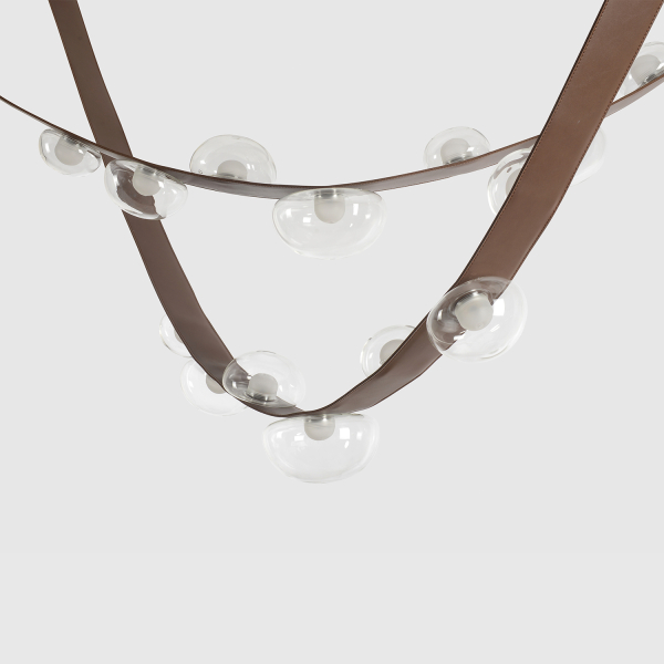 Crystal Lux Светильник подвесной Crystal Lux BOSQUE SP7 L3000 BROWN/TRANSPARENT