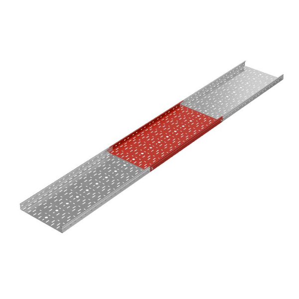 Лоток листовой перфорированный 400х50 L3000 сталь 1мм "Стандарт ПЛЮС" LPEplus50-400-1.0-3000 INOX304 КМ PL5131