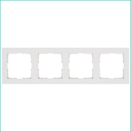 Рамка 4-м G-Classic бел. глянцевый Jasmart G1004W