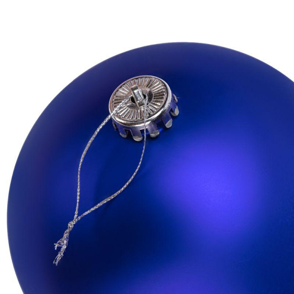 Елочная фигура Шар, 15 см, цвет синий матовый