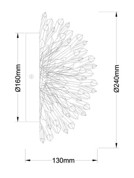 Бра Fluorite FL1157-1WB
