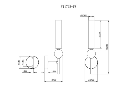 Бра Moderli V11793-1W