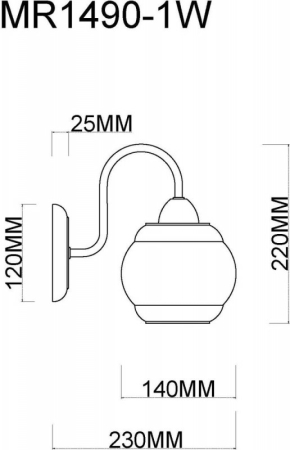 Бра MyFar MR1490-1W