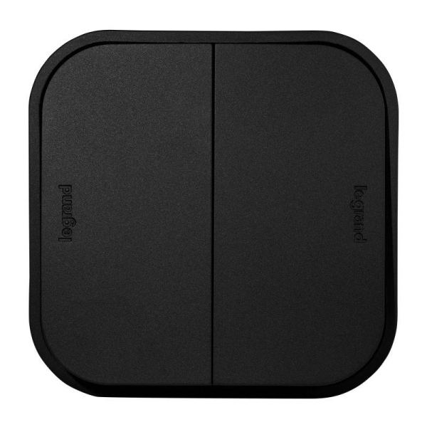 Выключатель 2-кл. ОП Quteo 10А IP20 10AX черн. матов. IEK 782474