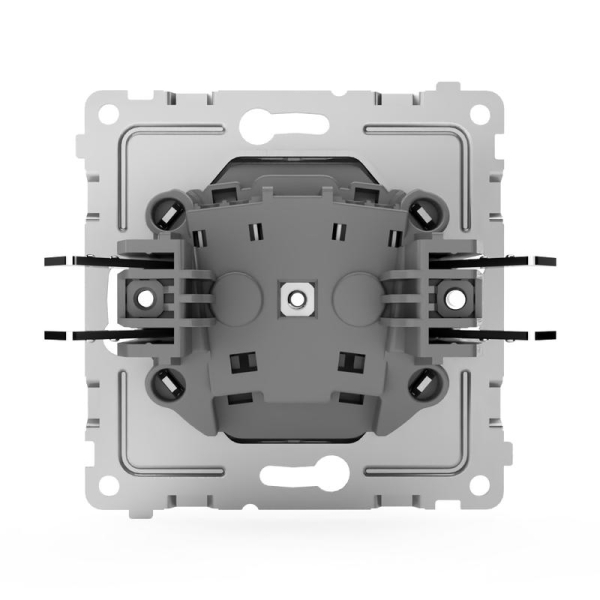 Розетка 1-м СП Pixel 16А IP20 без заземл. защ. шторки механизм алюм. TOKOV ELECTRIC TKE-PX-R1SF-C03