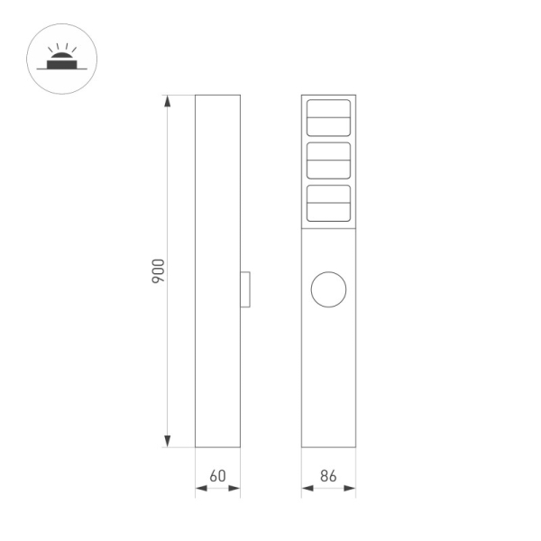 Садово-парковый светильник Arlight 055038