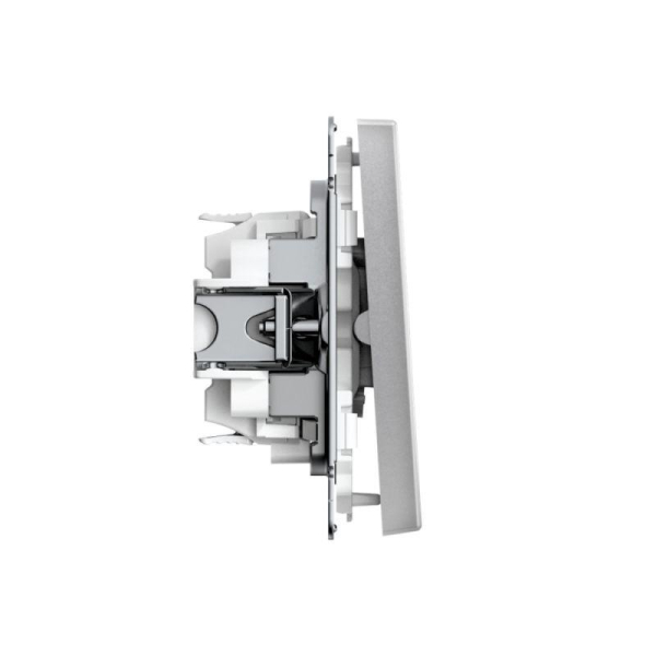 Выключатель для жалюзи 2-кл. ArtGallery 2х (сх. 4) 10А быстрозажим. клем. механизм алюм. SE GAL000319S