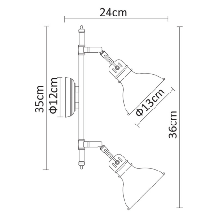Спот ARTE Lamp A1102AP-2AB