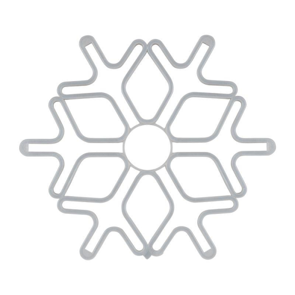 Светодиодная фигура из гибкого неона Снежинка 60x60см СИНИЙ NEON-NIGHT