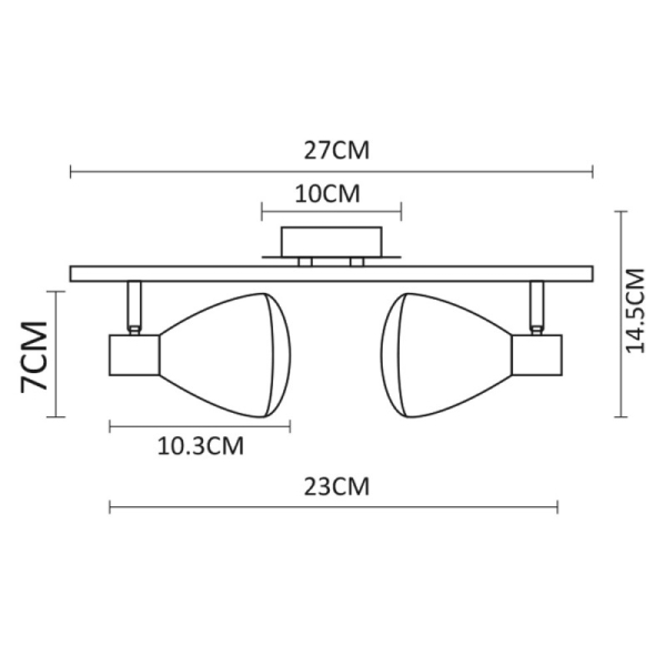 Спот ARTE Lamp A6008PL-2BK