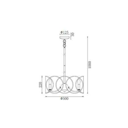 Люстра на штанге Vele Luce VL4234P06