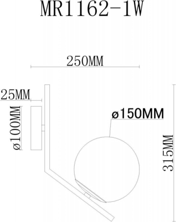 Бра MyFar MR1162-1W