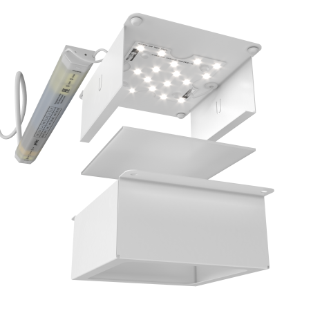 Tetris x6 для ячейки 100x100 60Вт 4000К Опал Черный