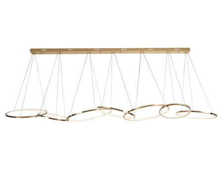 Подвесная люстра Newport 15207/S champagne gold