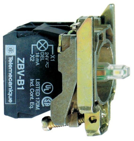 Корпус кнопки 22мм 24V с подсветкой SchE ZB4BW0B31