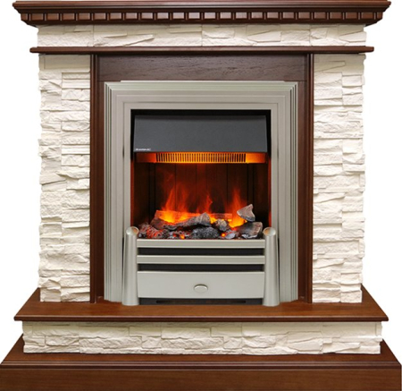 Dimplex Каминокомплект Calgary - Дуб / Сланец беженый с очагом Chesford