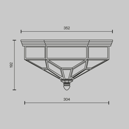 Накладной светильник Maytoni H356-CL-03-BZ