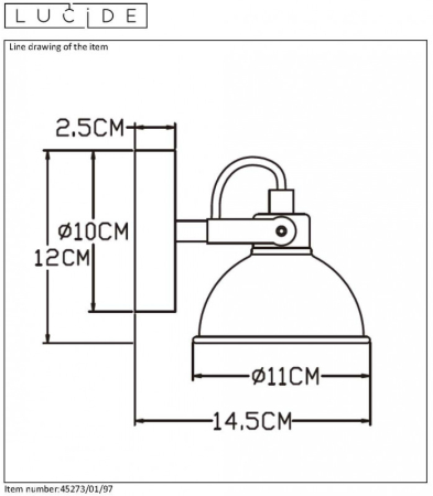 Бра LUCIDE 45273/01/97