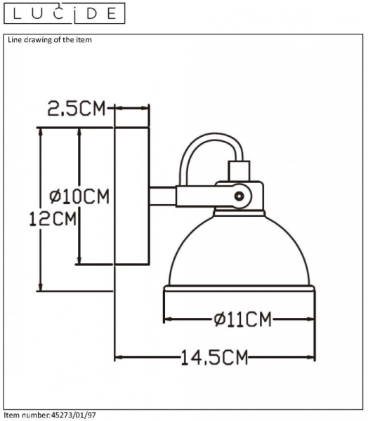 Бра LUCIDE 45273/01/97