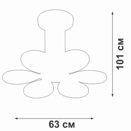 Светильник светодиодный LED 85Вт 3000К 3160лм Vitaluce V04618-03/6S