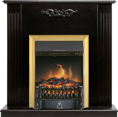 Royal Flame Каминокомплект Lumsden - Венге с очагом Fobos FX Brass