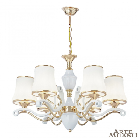 Подвесная люстра Arte Milano 303987/6 Wh/Gd