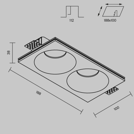 Maytoni Technical DL129-GU10-02-W