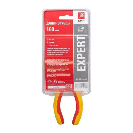 Длинногубцы 160мм Expert 1000В PROxima EKF dg-160-exp-in