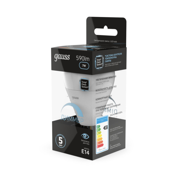 Светодиодная лампа Gauss 105101207-D