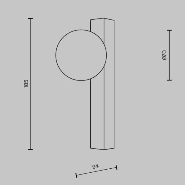 Бра Maytoni MOD464WL-L3BS3K