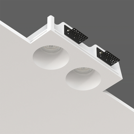 QUASAR 80 DUO Встраиваемый потолочный гипсовый светильник