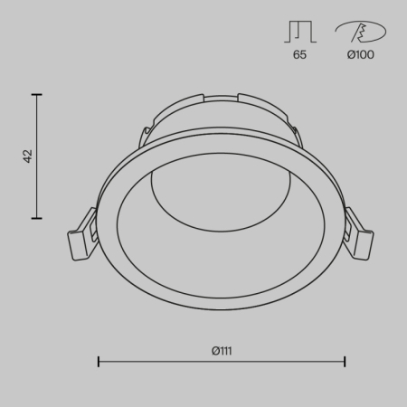 Влагозащищенный светильник Maytoni Technical DL126-GX53-WB