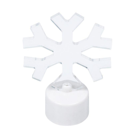 Фигура светодиодная на подставке Снежинка, RGB