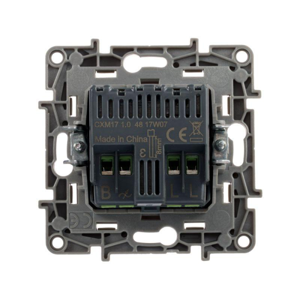 Механизм светорегулятора поворотного СП Etika 300Вт без нейтрали бел. IEK 672219