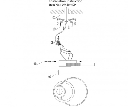 Накладная люстра Kink Light 09430-40P,19