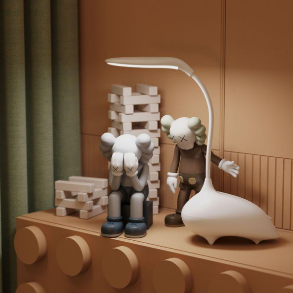 Светильник светодиодный настольный Qplus 6Вт 2700-6000К 330лм 5В аккум. Li-ion 1200мА.ч диммир. детский бел. GAUSS GT7011