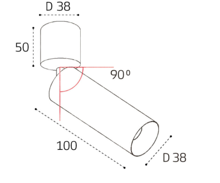Спот ITALLINE IT02-023 black 3000K