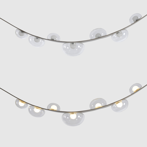 Crystal Lux Светильник подвесной Crystal Lux BOSQUE SP7 L3000 GREY/TRANSPARENT